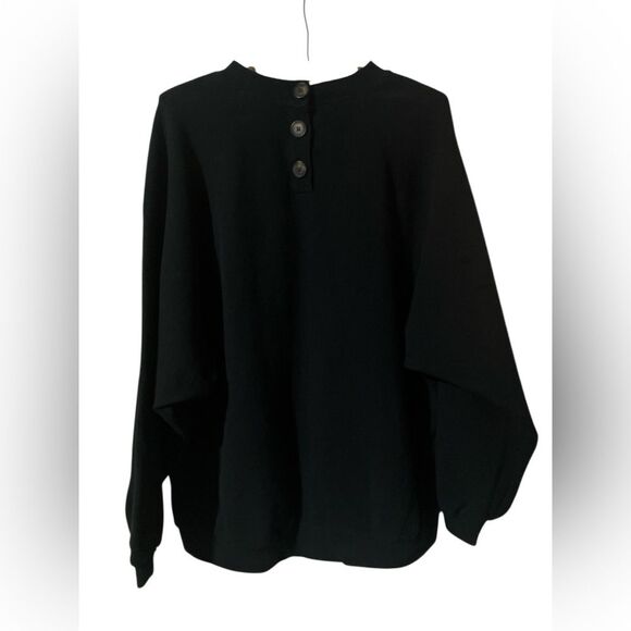 Madewell Sweatshirt Size XL Button Back Relaxed Fit Classic Winter - Picture 2 of 4